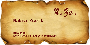 Makra Zsolt névjegykártya